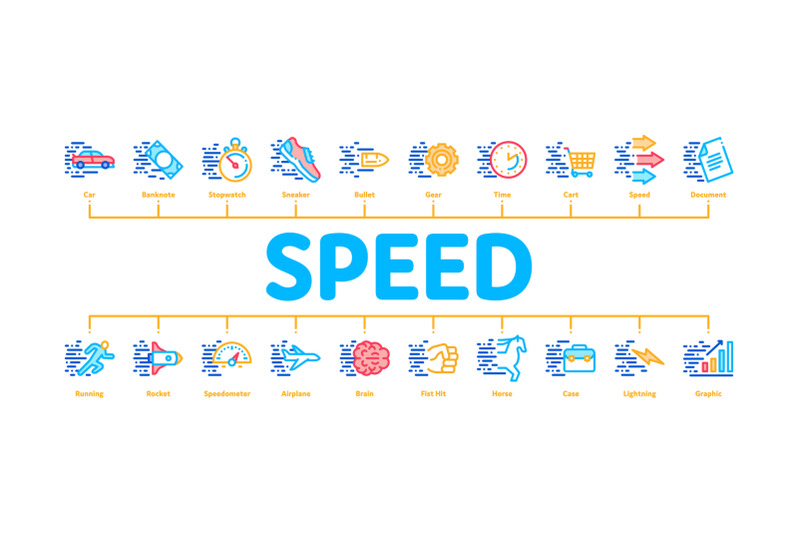 speed-fast-motion-minimal-infographic-banner-vector