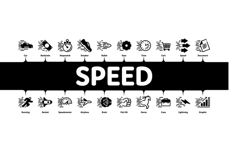 speed-fast-motion-minimal-infographic-banner-vector