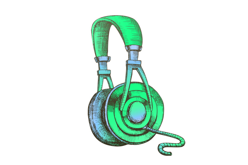 color-listening-audio-device-cable-headphones-ink-vector