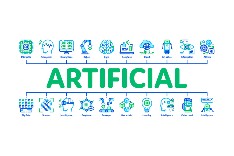 artificial-intelligence-minimal-infographic-banner-vector