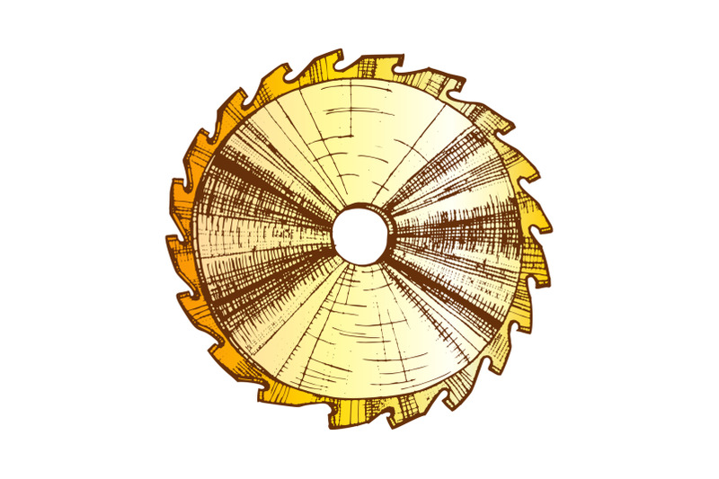 color-carpentry-tool-detail-circular-saw-blade-vector