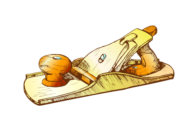 color-jack-plane-hand-industry-instrument-closeup-vector