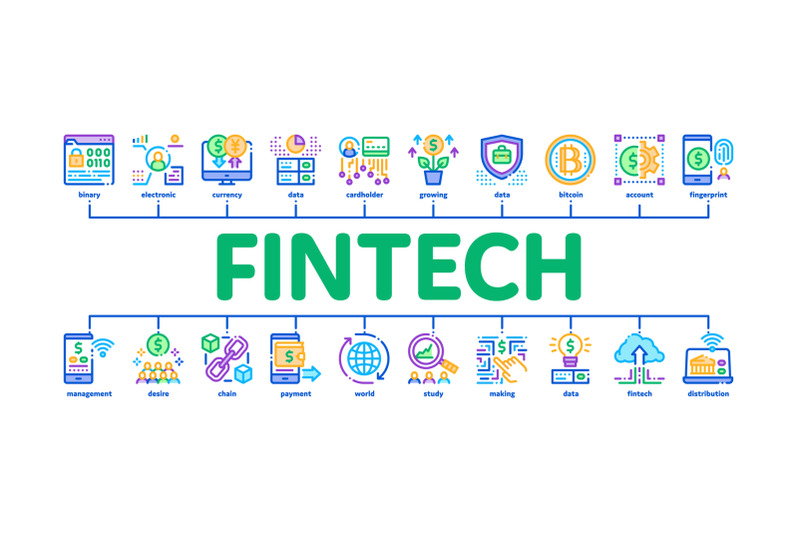 fintech-innovation-minimal-infographic-banner-vector