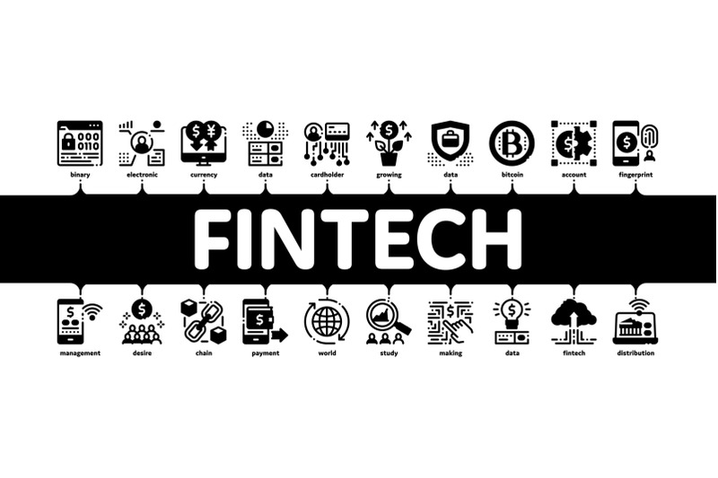 fintech-innovation-minimal-infographic-banner-vector