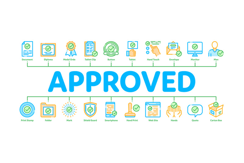 approved-minimal-infographic-banner-vector