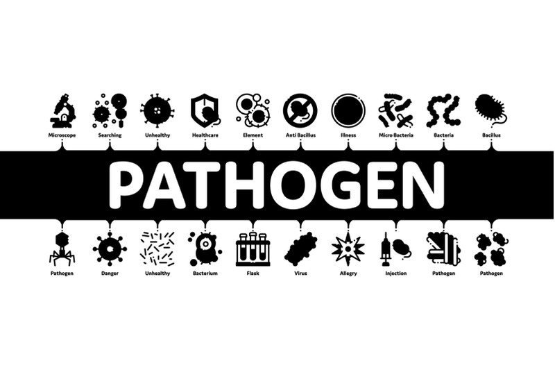 pathogen-elements-minimal-infographic-banner-vector