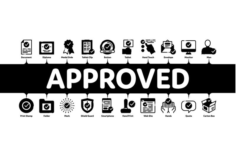 approved-minimal-infographic-banner-vector