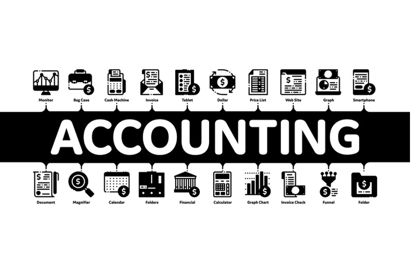 financial-accounting-minimal-infographic-banner-vector
