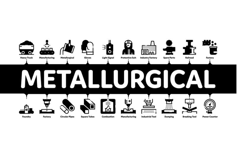 metallurgical-minimal-infographic-banner-vector