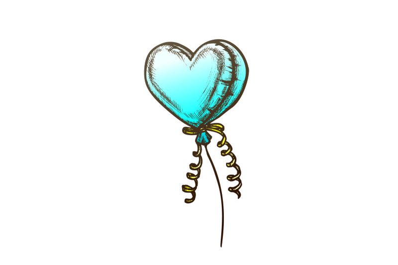 balloon-in-heart-form-decorative-gift-ink-vector