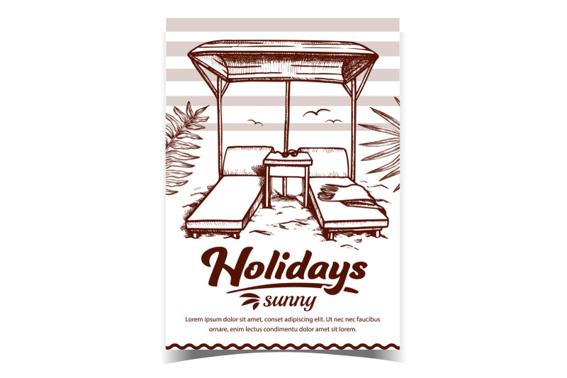 holiday-sunny-beach-advertising-banner-vector