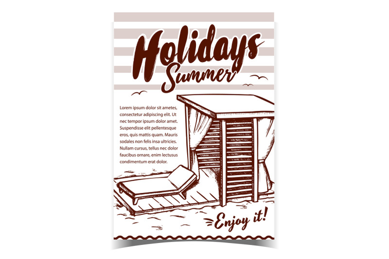 holidays-summer-beach-advertising-poster-vector
