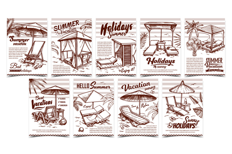 summer-vacation-advertising-posters-set-vector