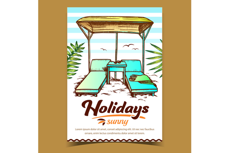 holiday-sunny-beach-advertising-banner-vector