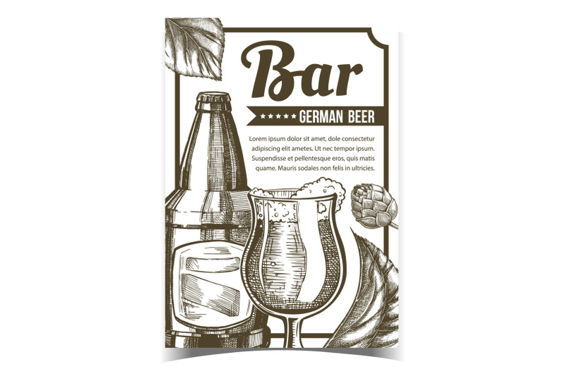 bar-with-german-beer-advertising-poster-vector