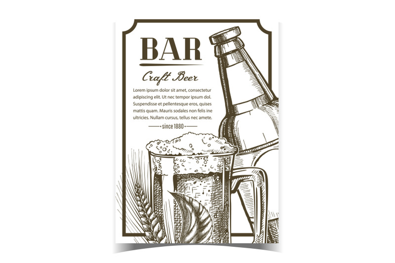 bar-craft-beer-alcohol-beverage-banner-vector