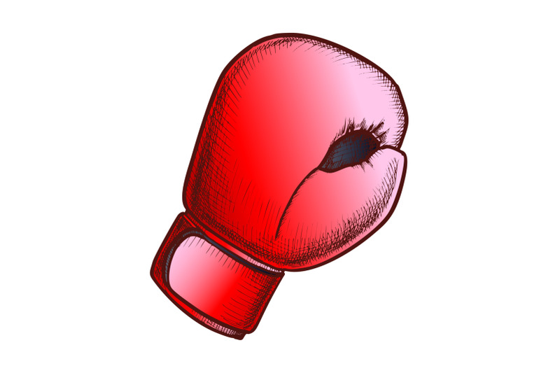 boxing-glove-for-sport-training-color-vector