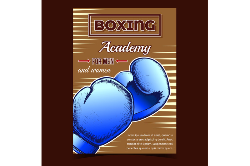 boxing-academy-for-men-and-women-banner-vector