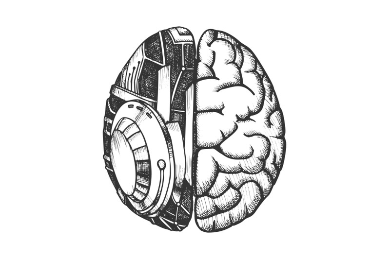 innovation-machine-robotic-brain-monochrome-vector