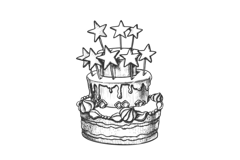 birthday-cake-decorated-with-stars-retro-vector