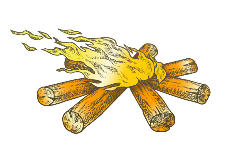 torch-flame-blowing-in-wind-color-vector