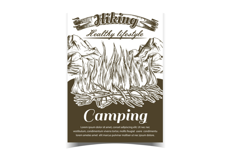 hiking-camping-adventure-advertise-banner-vector