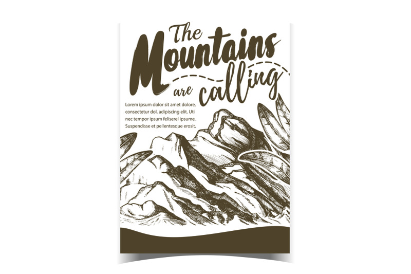 mountains-calling-hiking-advertising-poster-vector