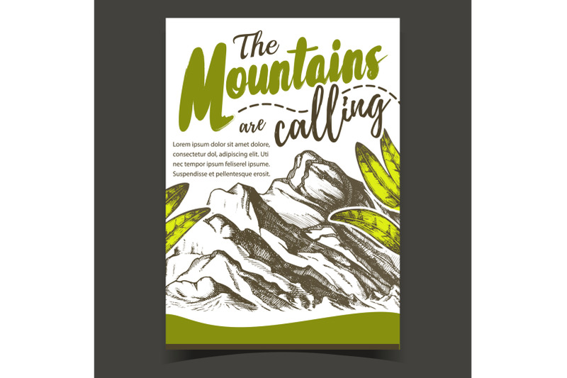 mountains-calling-hiking-advertising-poster-vector