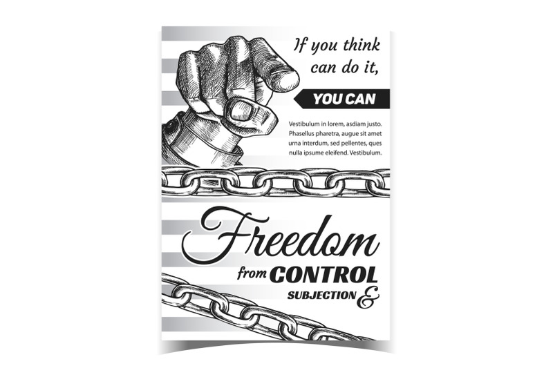 freedom-from-control-subjection-banner-vector