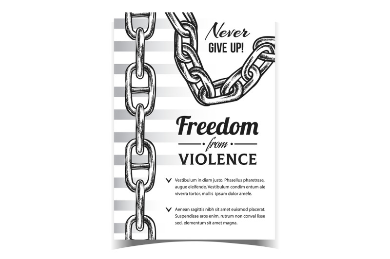 freedom-from-violence-advertise-banner-vector