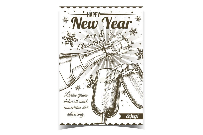 happy-new-year-and-merry-christmas-poster-vector