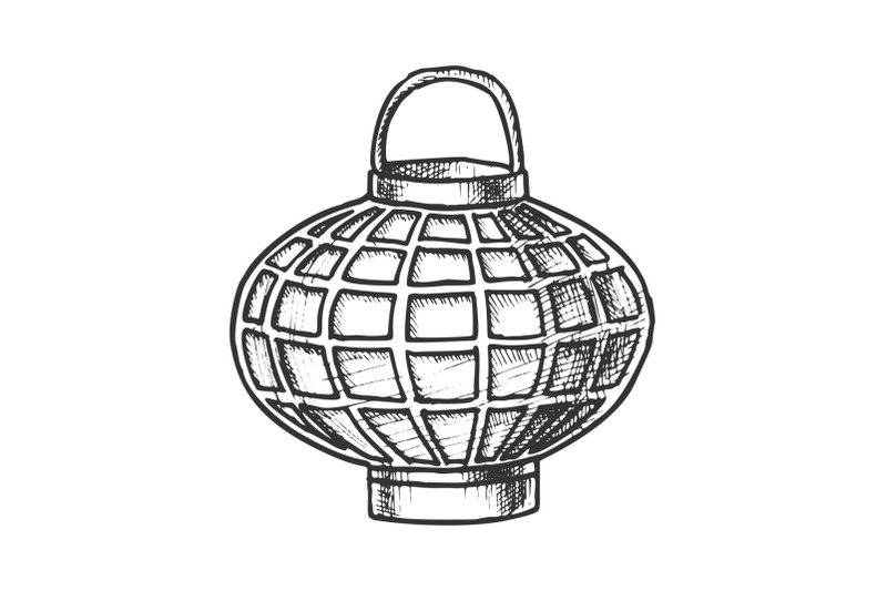 chinese-lantern-traditional-decoration-ink-vector