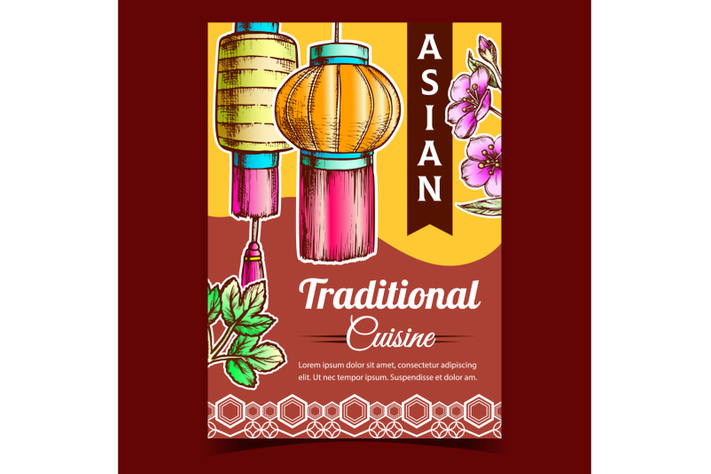 asian-traditional-cuisine-advertise-banner-vector