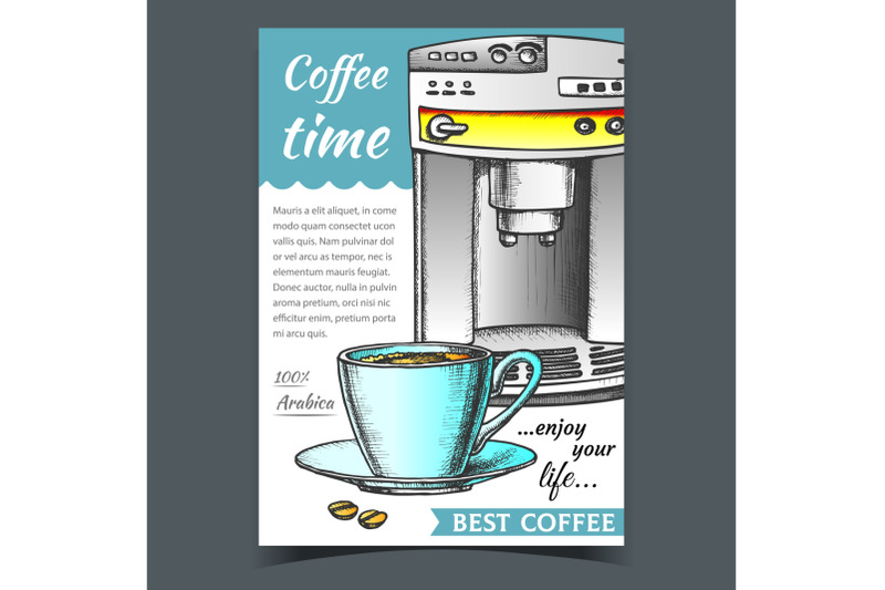 espresso-machine-front-view-and-cup-banner-vector