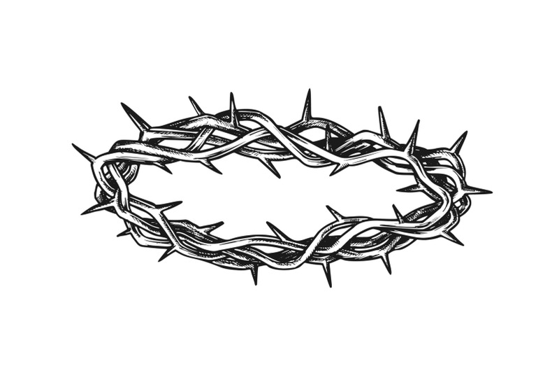 crown-of-thorns-religious-symbol-vintage-vector