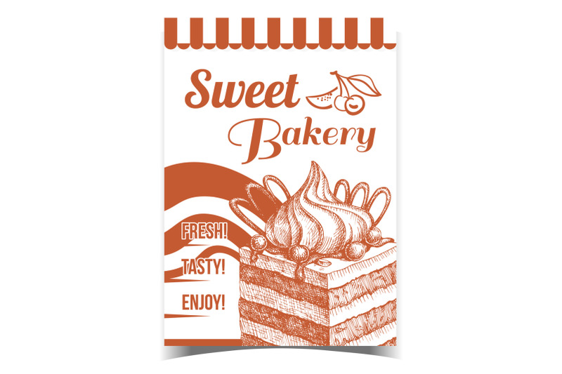sweet-bakery-dessert-advertising-poster-vector