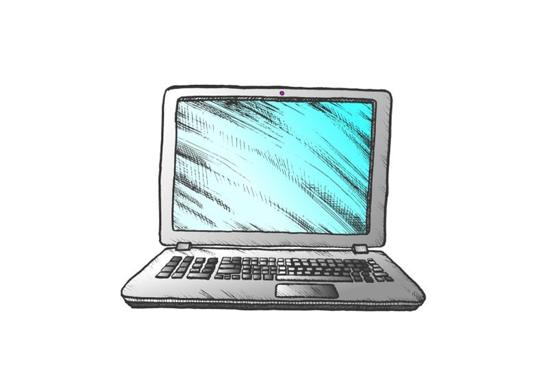 laptop-computer-digital-gadget-color-vector