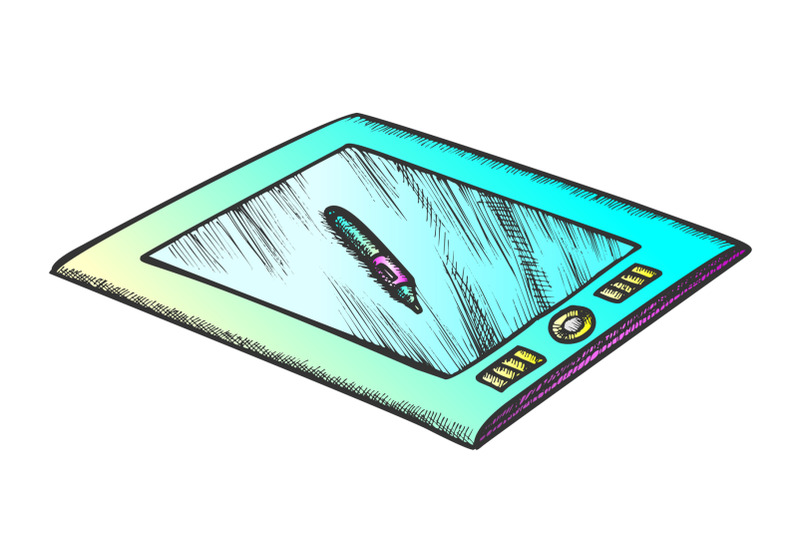tablet-with-stylus-digital-gadget-color-vector