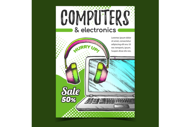 computers-and-electronics-advertise-banner-vector