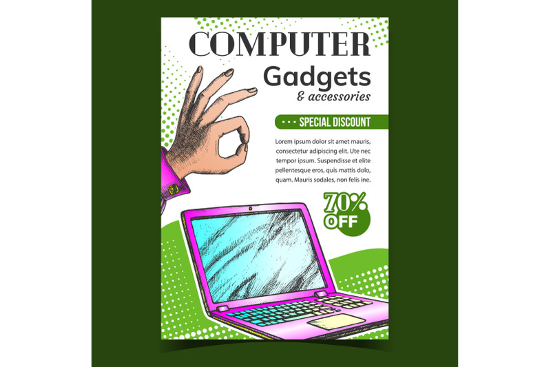 computer-gadgets-creative-advertise-banner-vector