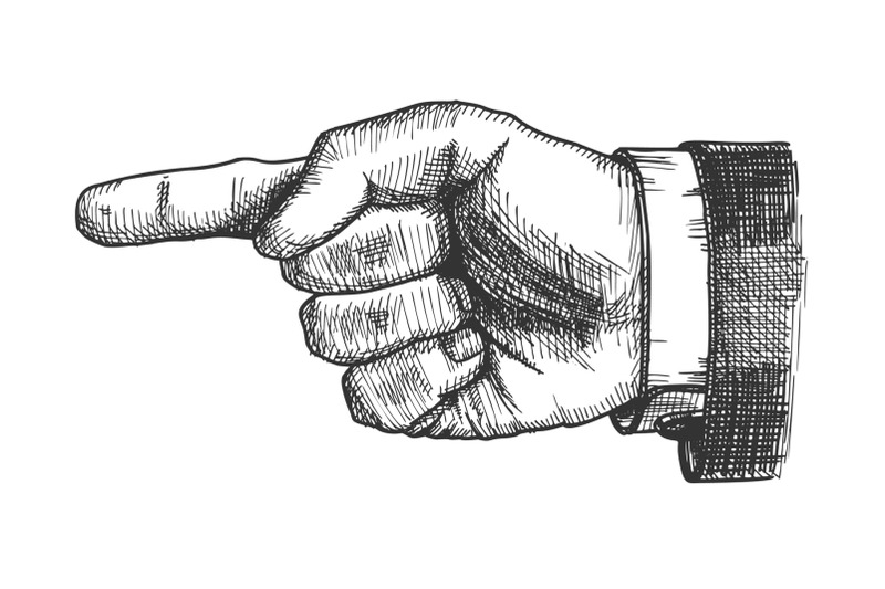 male-hand-pointer-finger-showing-gesture-vector