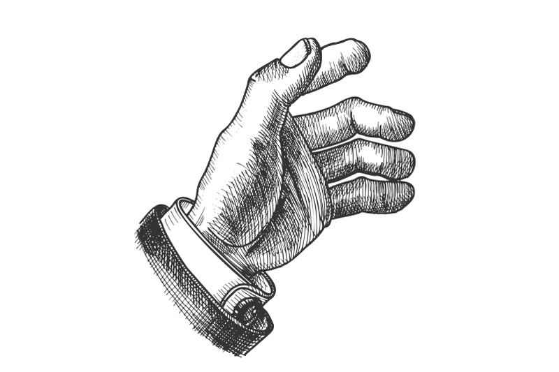 businessman-hand-make-gesture-monochrome-vector