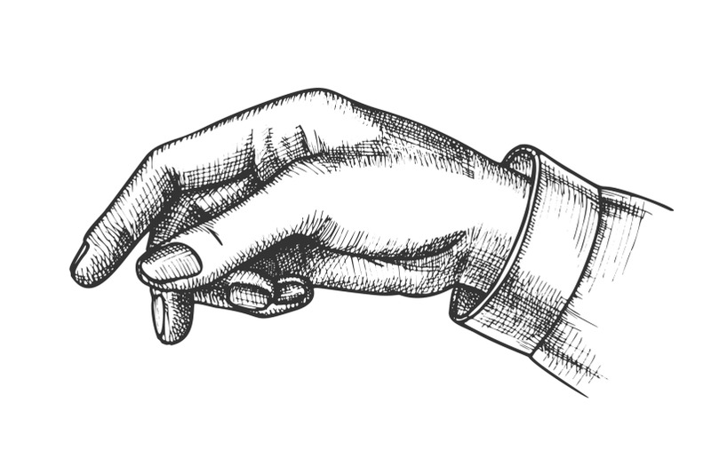 female-hand-pointer-finger-showing-gesture-vector
