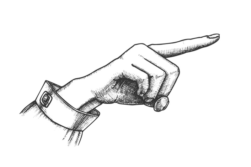 female-hand-finger-showing-choice-gesture-vector