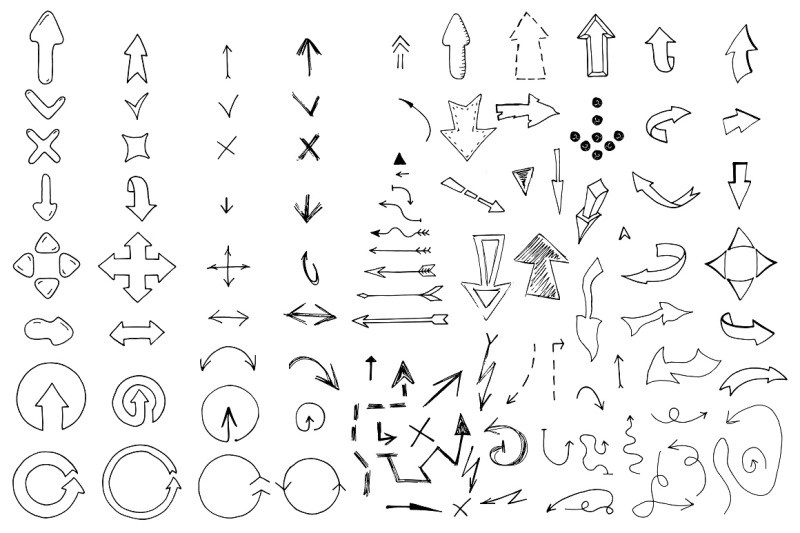 doodle-arrows-collection-hand-drawn