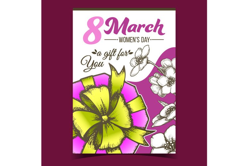 woman-day-8-march-gift-box-advertise-banner-vector