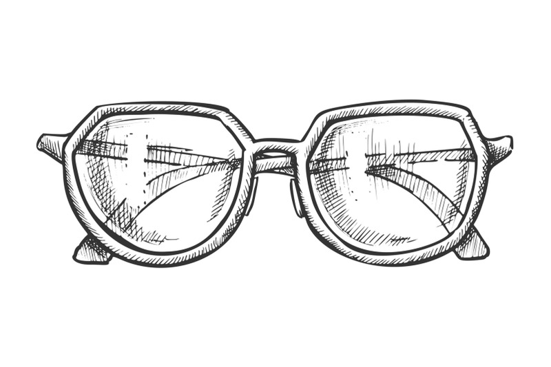 glasses-for-reading-accessory-monochrome-vector