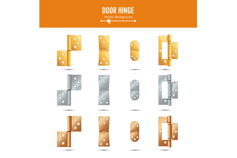 door-hinge-vector-set-classic-and-industrial-ironmongery-isolated-on-white-background-simple-entry-door-metal-hinge-icon-stainless-steel-copper-bronze-gold-brass-stock-illustration
