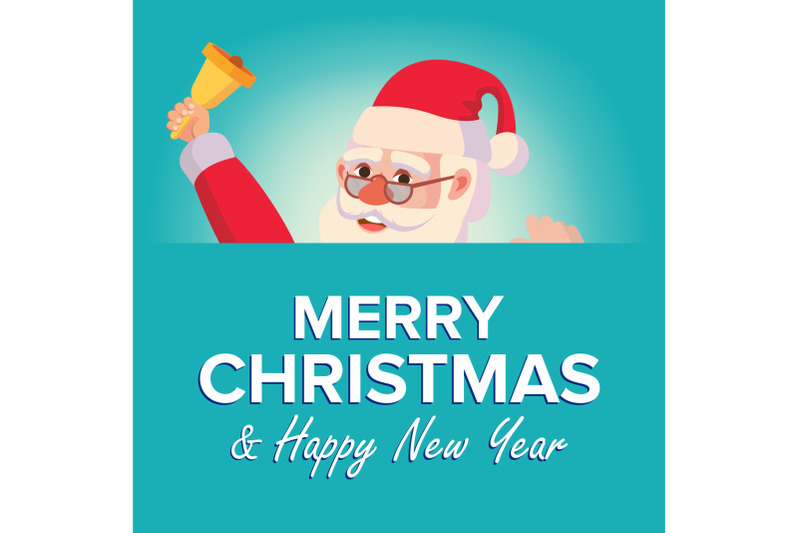 merry-christmas-santa-claus-greeting-card-vector-poster-banner-design-template-winter-modern-funny-illustration