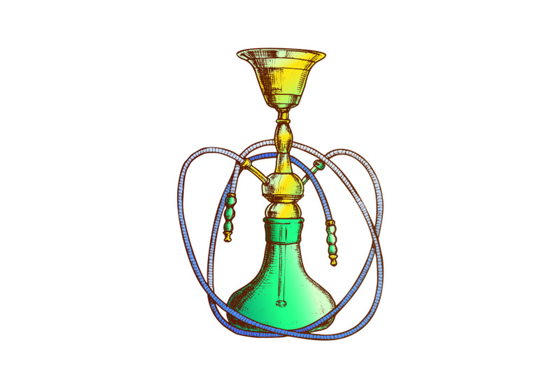 hookah-lounge-bar-relax-equipment-retro-vector